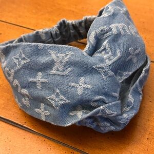 Louis Vuitton Fashion Light Blue Denim Monogram Headband